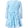 Judy Embroidered Mini Dress, Sky Blue - Dresses - 2