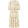 Lina Embroidered Maxi Dress, Floral - Dresses - 1 - thumbnail