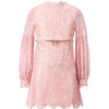 Dolly Embroidered Mini Dress, Pink - Dresses - 1 - thumbnail