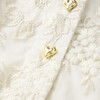 Dorothy Embroidered Mini Dress, Crème/Gold - Dresses - 4