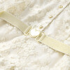 Dorothy Embroidered Mini Dress, Crème/Gold - Dresses - 5