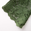 Gianna Embroidery Mini Dress, Khaki Green - Dresses - 5