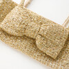 Celina Tweed Top, Gold - Blouses - 4