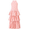 Ava Embroidered Maxi Dress, Peach - Dresses - 1 - thumbnail