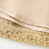 Celina Tweed Mini Skirt, Gold - Skirts - 6