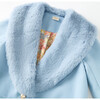 Adeline Fur Coat, Powder Blue - Coats - 3