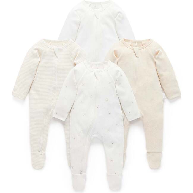 4 Pack Zip Growsuit Vanilla Bear Pack
