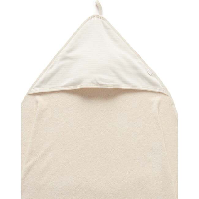 Essential Bear Hooded Towel, Wheat Melange - Bath Towels - 2