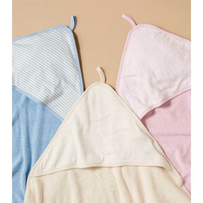 Essential Bear Hooded Towel, Wheat Melange - Bath Towels - 3