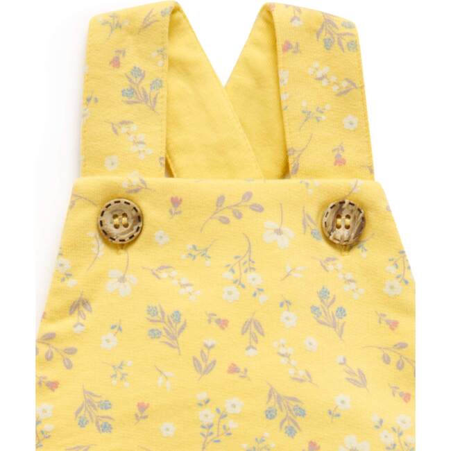 Sunshine Ruffle Romper with Headband, Sunshine Floral - Rompers - 3