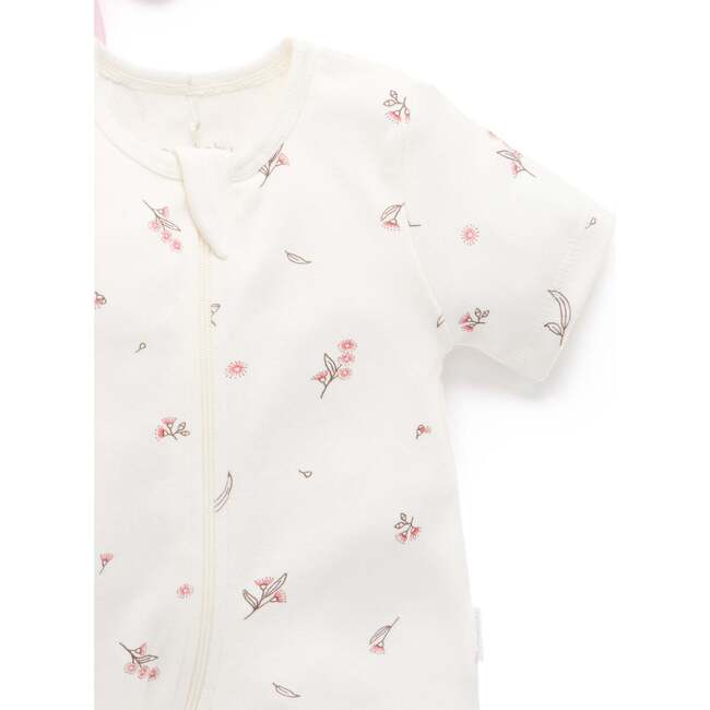 2 Pack Short Zip Growsuit Pale Pink Blossom Pack - Rompers - 3