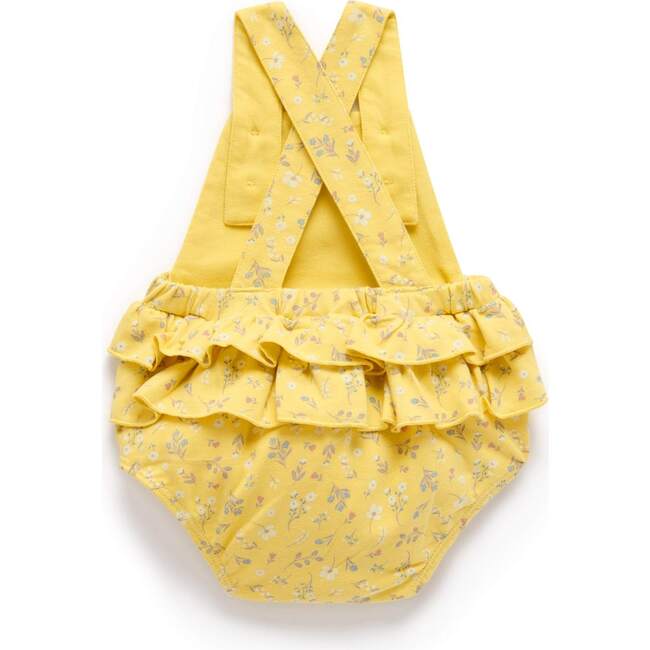 Sunshine Ruffle Romper with Headband, Sunshine Floral - Rompers - 5