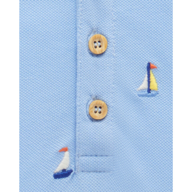 Yacht Polo Shirt & Pant Set, Yacht Broderie - Mixed Apparel Set - 2