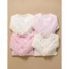 4 Pack Zip Growsuit Pale Pink Bear Pack - Footie Pajamas - 5