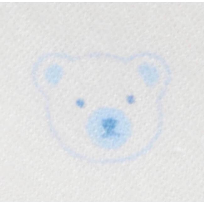 2 Pack Zip Growsuit Pale Blue Bear Pack - Footie Pajamas - 4