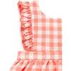 Gingham Pinnie Coral Gingham - Dresses - 2