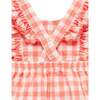 Gingham Pinnie Coral Gingham - Dresses - 4
