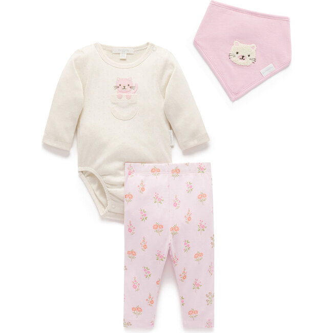 3 Piece Set Aster Print