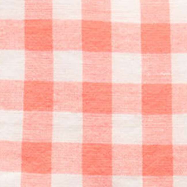 Gingham Pinnie Coral Gingham - Dresses - 6