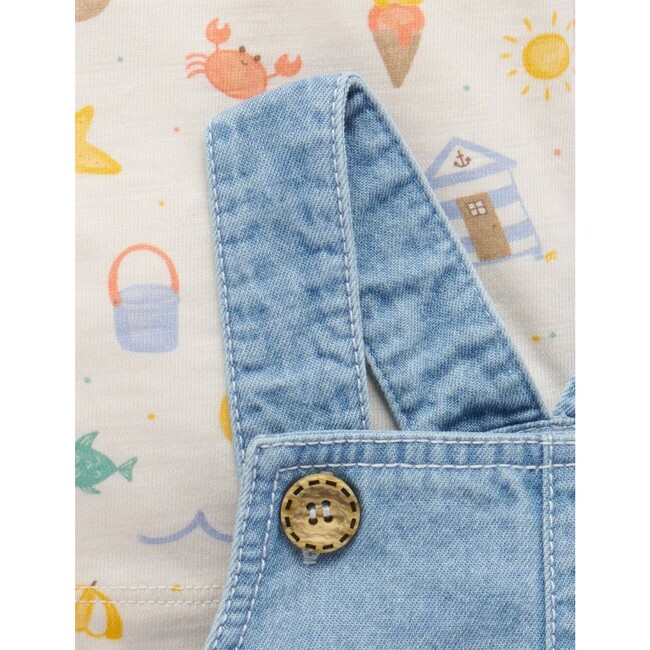 Resort Overall Set Faded Denim - Mixed Apparel Set - 3