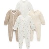 4 Pack Zip Growsuit Vanilla Wattle Bee Pack - Rompers - 1 - thumbnail