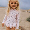 Reese Rashguard Ruffle Set, Cherry - Two Pieces - 2