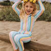 Logan Girls Swim Pant, Sunset Stripe - Swim Trunks - 2
