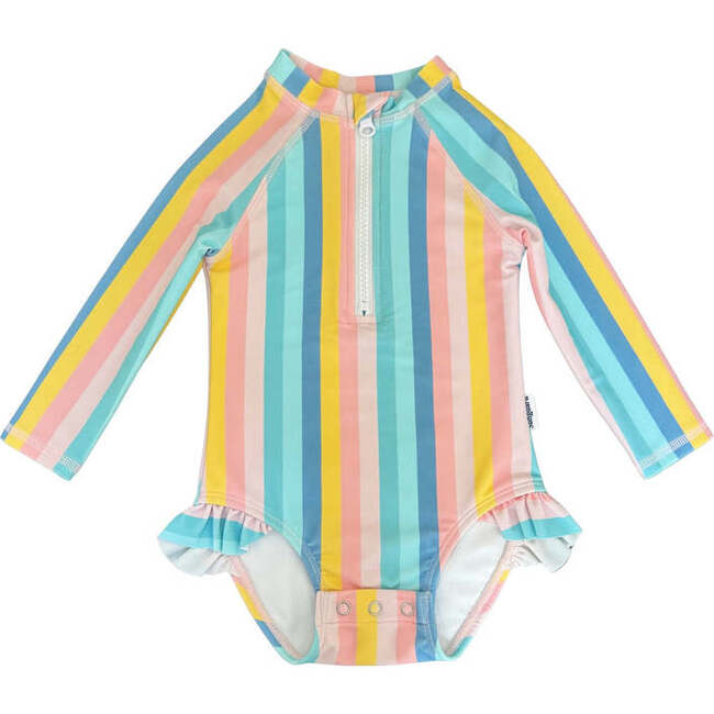 Emily Baby One Piece, Sunset Stripe