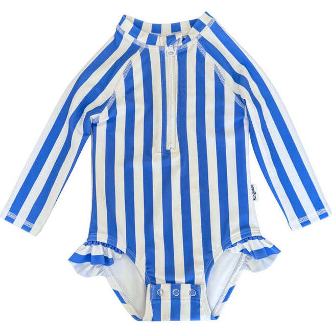 Emily Baby One Piece, Blue Stripe