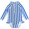 Emily Baby One Piece, Blue Stripe - One Pieces - 1 - thumbnail