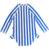 Emily Baby One Piece, Blue Stripe - One Pieces - 4