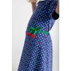 Polka Dot Cherry Printed Knit Dress - Dresses - 2