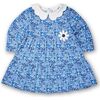 Floral Print Knit Dress With Flower - Dresses - 1 - thumbnail