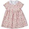 Floral Dress With Embroidered Collar - Dresses - 1 - thumbnail
