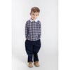 Plaid Knit Long Sleeve Polo - Polo Shirts - 2
