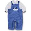 Corduroy Longall With Dog & Bone - Rompers - 2