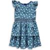 Floral Print Dress W/Waist Ruching - Dresses - 1 - thumbnail