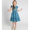 Floral Print Dress W/Waist Ruching - Dresses - 2