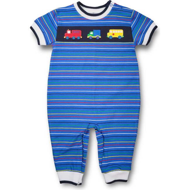 Stripe Knit Longall With Vehicles