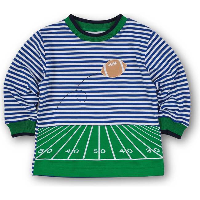 Stripe Knit Shirt With Football Field