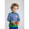 Stripe Knit Shirt With Football Field - Shirts - 2