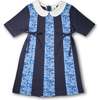 Floral Print Knit Colorblock Dress - Dresses - 1 - thumbnail