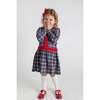 Printed Knit Plaid Dress - Dresses - 2