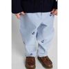Stripe Fake Fly Pants With Anchors - Pants - 2