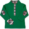 Green Jacquard Knit Pullover With Football - Sweaters - 1 - thumbnail