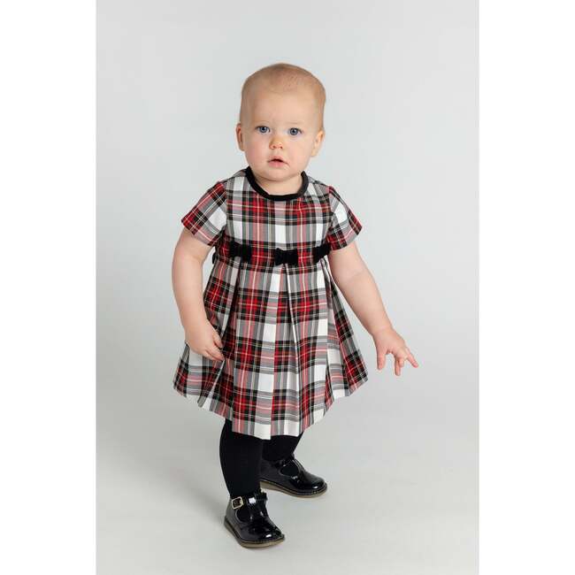 Plaid Dress With Bows - Dresses - 2