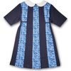 Floral Print Knit Colorblock Dress - Dresses - 4
