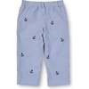 Stripe Fake Fly Pants With Anchors - Pants - 3
