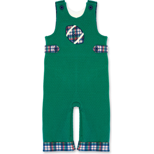 Green Jacquard Knit Longall With Football
