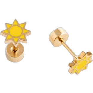 Sunshine Stud Earrings, Yellow